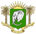 Armoiries de la République de Côte d'Ivoire, institution partenaire du CAVIE
