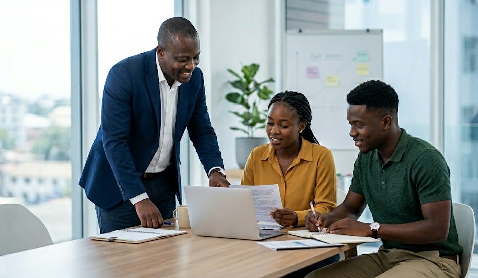Jeunes étudiants en session de formation au CAVIE
