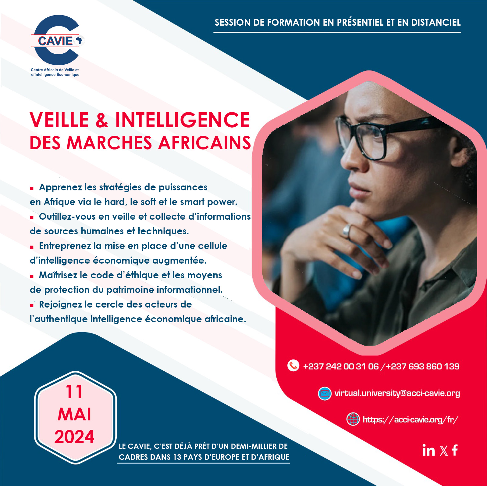 Lire la suite à propos de l’article Veille & intelligence des marches africains, le 11 mai 2024 en ligne et en présentiel