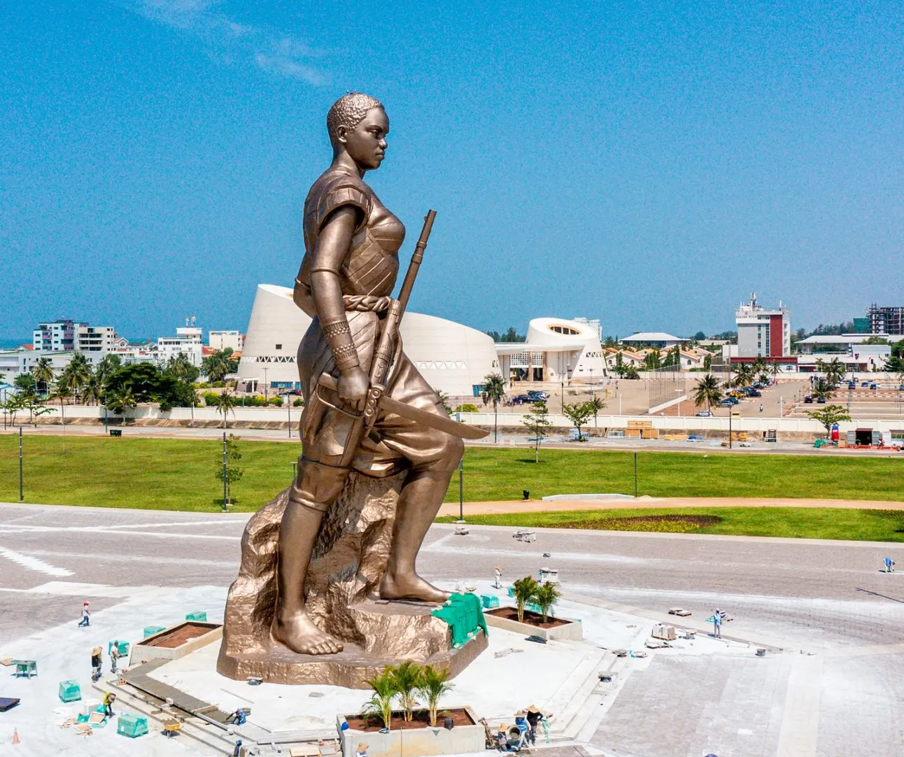Vue urbaine de Cotonou, ville hÃƒÆ’Ã‚Â´te des JAIE2027 au BÃƒÆ’Ã‚Â©nin