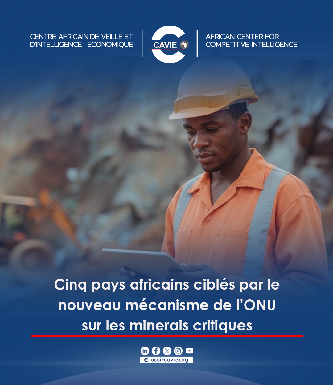 Lire la suite à propos de l’article Cinq pays africains ciblés par le nouveau mécanisme de l’ONU sur les minerais critiques