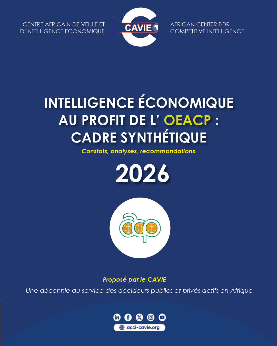 Cadre synthétique de l’intelligence économique OEACP - CAVIE 2026